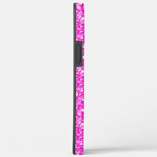 Roze faux glitter Case-Mate iPhone case (Achterkant / Rechts)