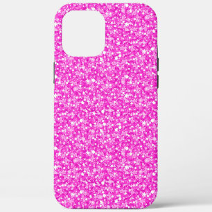 Roze faux glitter Case-Mate iPhone case