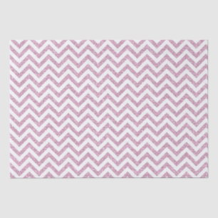 Roze Faux Glitter Chevron Tissuepapier