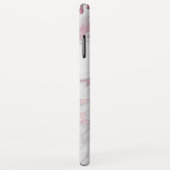 Roze Faux Glitter Drips iPhone 6.5 Hoesje (Achterkant/rechts)