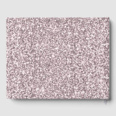 Roze Faux Glitter Flamingo Liefde Bruiloft Gastenb Gastenboek (Achterkant)