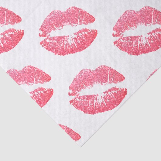 Roze faux Glitter Licht Weefpapier Tissuepapier (Detail)