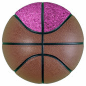 Roze Faux Glitter Mini Basketbal (Rechts)