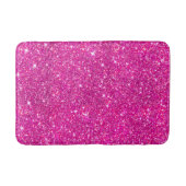 Roze faux glitter Sparkle Pattern Girly Badmat (Voorkant)
