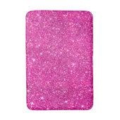 Roze faux glitter Sparkle Pattern Girly Badmat (Voorkant Verticaal)