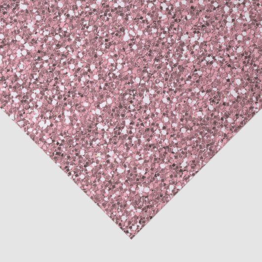 Roze Faux Glitter Tissuepapier (Detail)