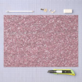 Roze Faux Glitter Tissuepapier (Craft)