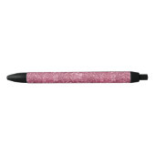  Roze Faux Glitter Zwarte Inkt Pen (Voorkant)