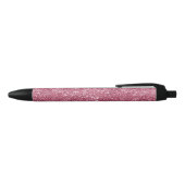  Roze Faux Glitter Zwarte Inkt Pen (Bovenkant)