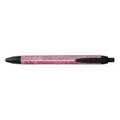  Roze Faux Glitter Zwarte Inkt Pen (Achterkant)