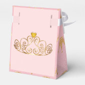 Roze Faux Goud Meisje Verjaardag Bedankdoosjes (Achterkant)