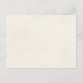 Roze Faux Kant/Crème Perkament Bewaar de datum Aankondigingskaart (Achterkant)