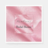 Roze Faux Leather Vrijgezellenfeest Servet (Voorkant)