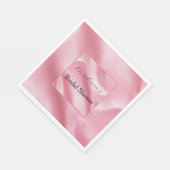 Roze Faux Leather Vrijgezellenfeest Servet (Hoek)