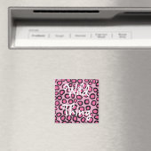 Roze faux-proefdruk Wilde dding Magneet (Insitu (Vaatwasser))