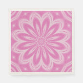 Roze faux-ventilatorontwerp servet (Voorkant)