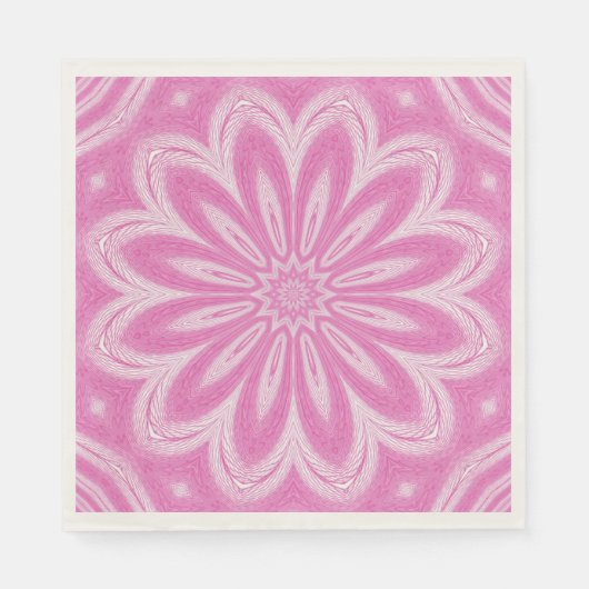 Roze faux-ventilatorontwerp servet (Voorkant)