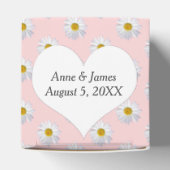 Roze Favor Doosje Met Margrieten (Bovenkant)