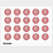 Roze Fawn Stickers (Vel)