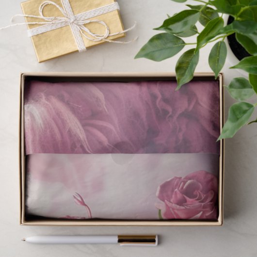 Roze Feathery Llama met Parfum Decoupage Tissuepapier (Geschenk)