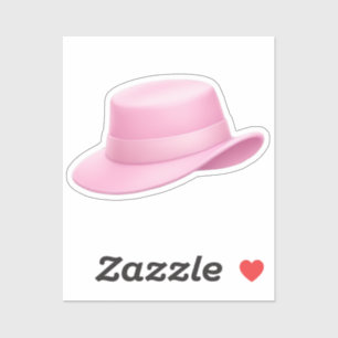 Roze Fedora Emoji - Sticker
