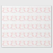 Roze Fee Baby Shower Cadeaupapier (Vlak)