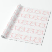Roze Fee Baby Shower Cadeaupapier (Uitgerold)