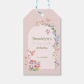 Roze Fee Eerste Meisje Verjaardag Favoriet Cadeaut Cadeaulabel (Voorkant)