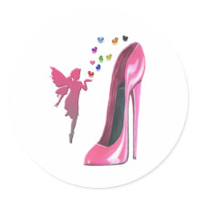 Roze Fee en Stiletto Schoenkunst