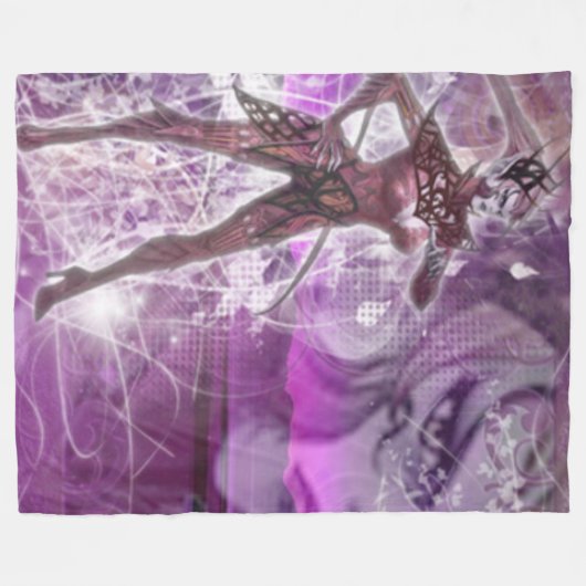 ROZE FEE FLEECE DEKEN (Voorkant (Horizontaal))