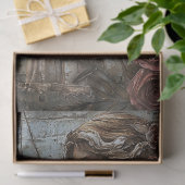 Roze fee met decoupage met pijl tissuepapier (Geschenk)