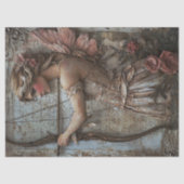 Roze fee met decoupage met pijl tissuepapier (Voorkant)