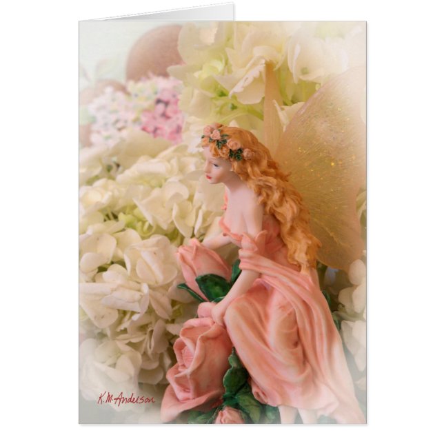 Roze fee portret vignet (Voorkant)