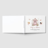 Roze feeën Baby in Bloom Butterfly Baby shower Gastenboek (Volledig)