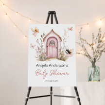 Roze feeën Baby in Bloom Shower