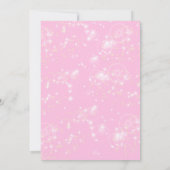 Roze Feeën Verjaardagsuitnodiging Feeën Tuin Kaart (Achterkant)