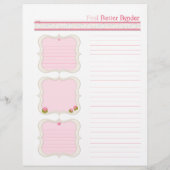 Roze Feel Better Binder Agenda Flyer (Achterkant)