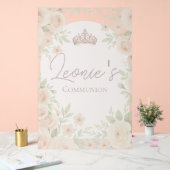 Roze feest communie welkom bord (Huwelijk)