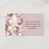 Roze Feest Evenement Ballonnen Modern Visitekaartj Visitekaartje (Achterkant)