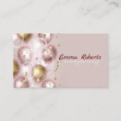 Roze Feest Evenement Ballonnen Modern Visitekaartj Visitekaartje (Voorkant)