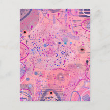 Roze feest maximalistische kunst