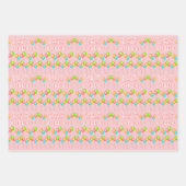 Roze Feestballonnen Kind Happy Birthday Inpakpapier Vel (Voorkant 2)