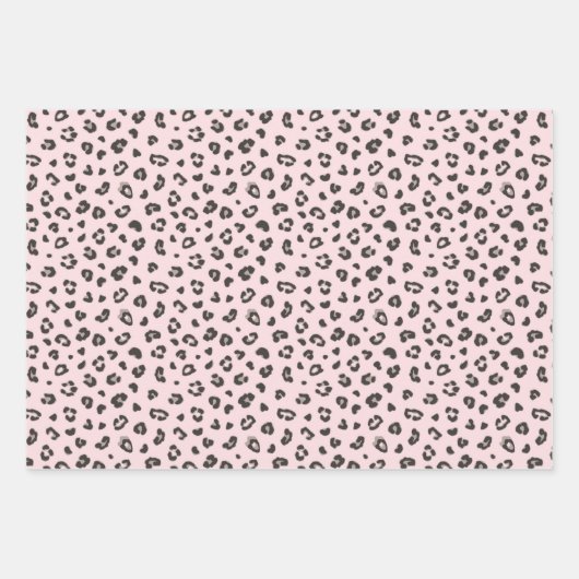 Roze feestdag, stripes en vlechten inpakpapier vel (Voorkant)