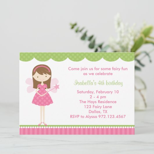 Roze feestdagen kaart (Staand voorkant)