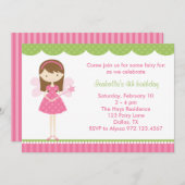 Roze feestdagen kaart (Voorkant / Achterkant)