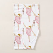 Roze feestdagen kinder ballerina bad handdoek (Handdoek)