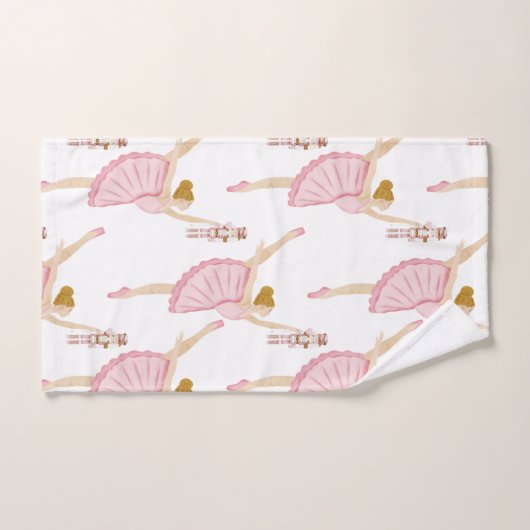 Roze feestdagen kinder ballerina bad handdoek (Handdoek)