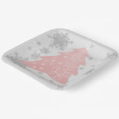 Roze feestelijke Bord kerstboompapier (Gebogen)