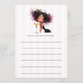 Roze Feestelijke Bruidsborrel Advieskaart (Voorkant)