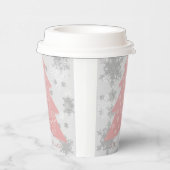 Roze feestelijke kerstbeker papieren bekers (Rechts)